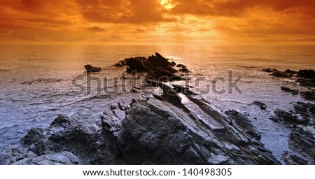 Similar – Image, Stock Photo sunset, again.