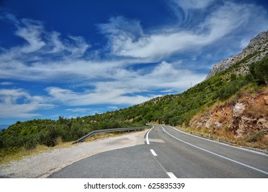 Coast Dalmatia Seen Jadranska Magistrala Croatia Stock Photo 625835339 ...