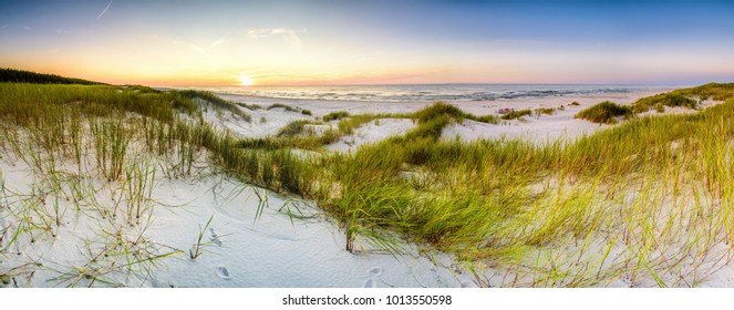 Coast Dunes Beach Sea, Panorama