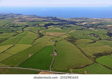 Coast and fields of North Devon