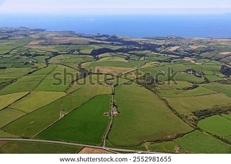 Coast and fields of North Devon