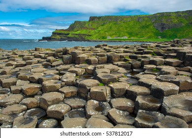 Coast Of Giants Causeway In Northern Ireland