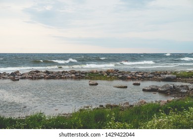 Coast Of Gogland Island In The Gulf Of Finland