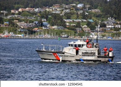 Coast Guard Cutter Heading Out To Sea