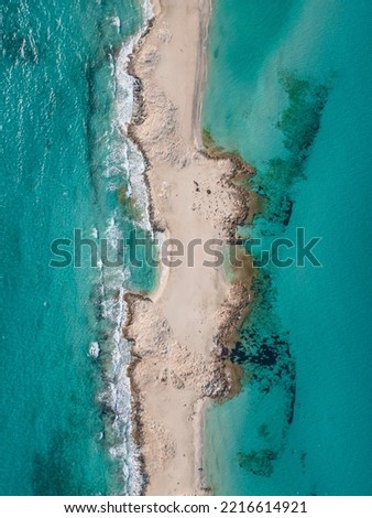 Similar – Image, Stock Photo Aerial Drone View Of Concrete Pier On Turquoise Water At The Black Sea