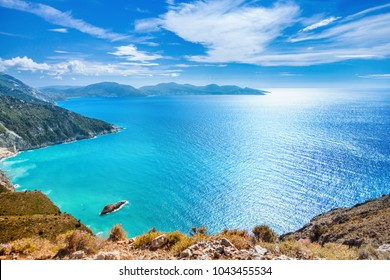 Coast of Kefalonia island, Greece - Shutterstock ID 1043455534