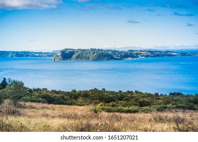 Coast Landscape At Chiloé Island In Chile.