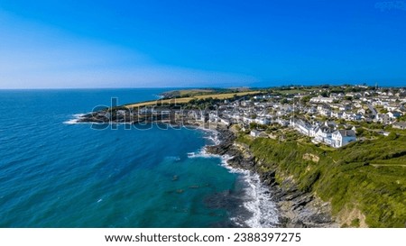 The coast line in portscatho, Cornwall