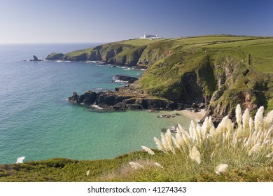 Coast Of The Lizard Peninsula In Cornwall England