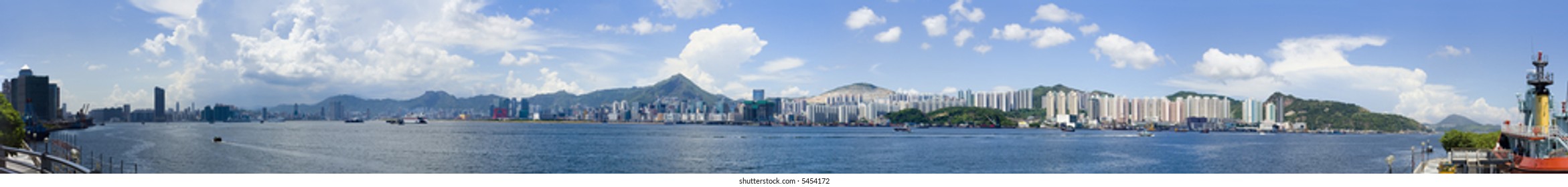 Coast Panoramic At Hong Kong China