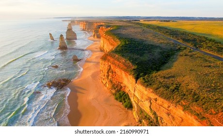 Coast Of Victoria, Australia. Aerial View.