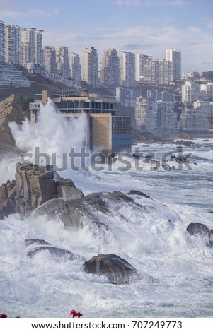 Vina del Mar, Chile Meer