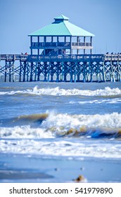 Coastal Beach Scenes On Kiawah Island South Carolina,