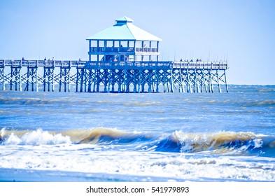 Coastal Beach Scenes On Kiawah Island South Carolina,