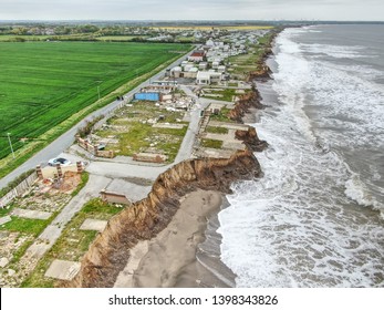 Coastal Erosion On The East Coast Of UK