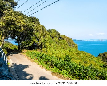 The coastal road of Nokono island in Fukuoka - Powered by Shutterstock