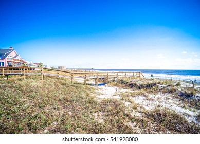 Ocean Folly Beach South Carolina Beach Scene Tiny Card Serene Blank Stationery Just Because A1