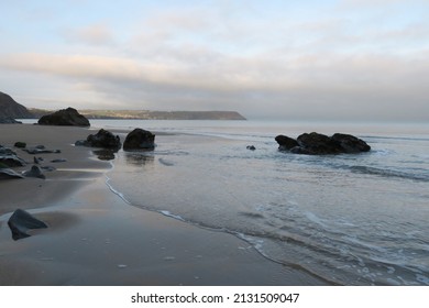 Coastal Sea Coast Cardigan Bay  Wales