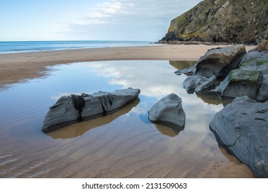 Coastal Sea Coast Cardigan Bay  Wales