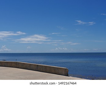 Coastal View Along S Roosevelt Boulevard, Key West, Florida.