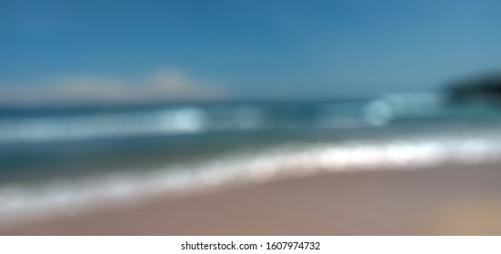 coastal view with blur effect
