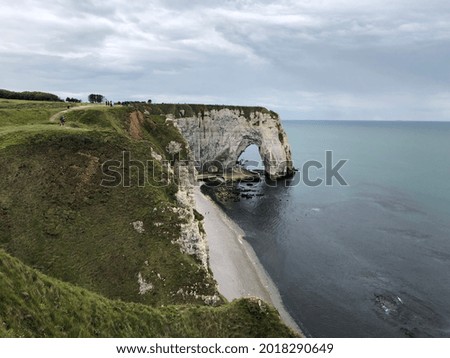 Similar – Image, Stock Photo Around Etretat in France