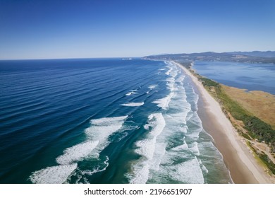 Coastal View Of Oregon Beach