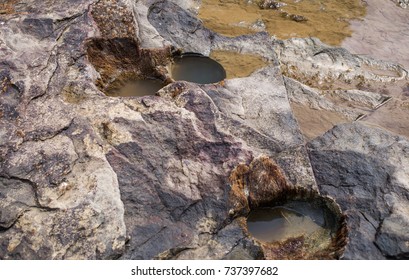 Coastal Wet Stone Surface Holes Stock Photo 737397682 | Shutterstock