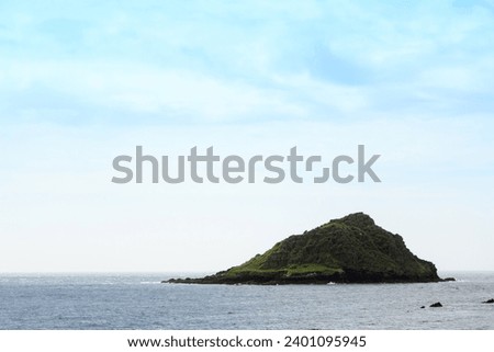 Coastline along the Devon countryside 