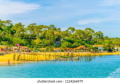 Coastline Of Arcachon Bay In France
