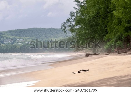 The coastline of beach Bang Thao,  in Phuket, Thailand. 