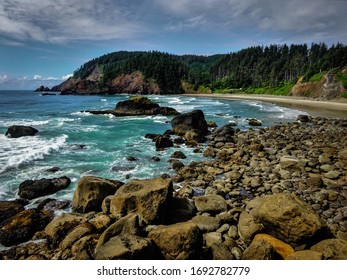 Coastline In Ecola State Park