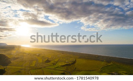 Similar – Image, Stock Photo Troll rock in Iceland stands in the sea