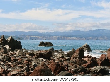 Coastline At Red Rocks Wellington