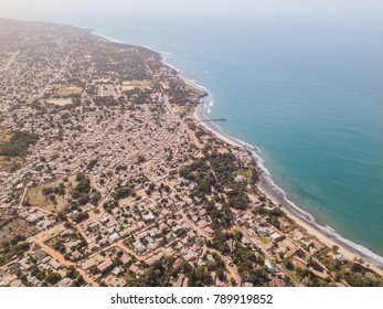 The Coastline Of Senegambia In The Gambia Taken From A Drone