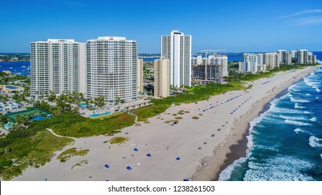 Coastline Of Singer Island, Florida, USA.