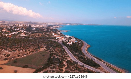Coastline of Boğaz village in İskele region of North Cyprus on sunny day - Shutterstock ID 2271623649
