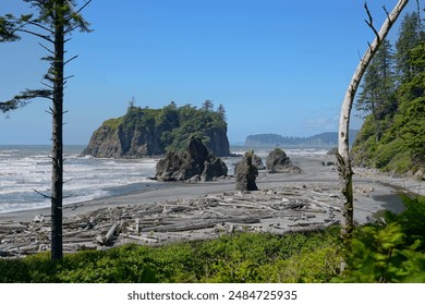 Coastline of Washington at Ruby Beach