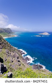 Coastline Of Windward Coast On Oahu, Hawaii