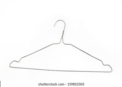 Coat Hanger Isolated On Plain Background