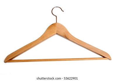 Coat Hanger Isolated On White