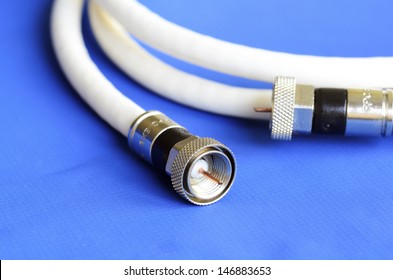 Coax Television Cable Concept Of Entertainment And Communication