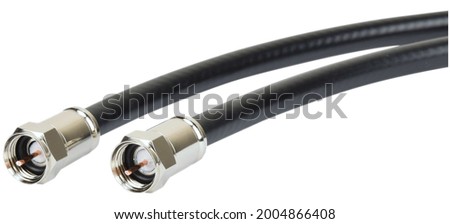 Coaxial cable with waterproof connector Foto d'archivio © 
