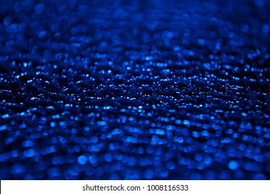 Cobalt blue water drop abstract