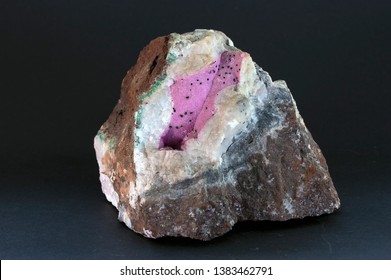 Cobalt Calcite mineral from Zaire. Cobalto calcite has the qualities of calcite along with the qualities of cobalt, which creates the pink color. Carbonate mineral with trigonal crystal system.