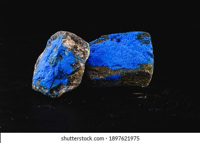 Cobalt is a chemical element present in the enameled mineral, blue pigment for industrial use - Shutterstock ID 1897621975