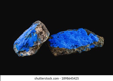 Cobalt is a chemical element present in the enameled mineral, blue pigment for industrial use - Shutterstock ID 1898645425