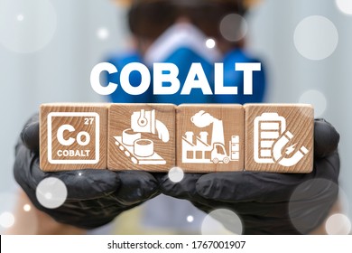 Cobalt Metal Industry Mine Production. Co Element Chemistry Industrial Concept. - Shutterstock ID 1767001907