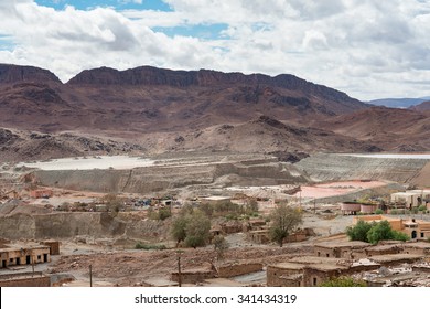 Cobalt mine at Bou-Azzer in the Anti Atlas mountains of Morocco. - Shutterstock ID 341434319