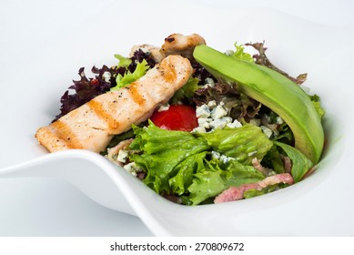 Cobb Salad On White Background